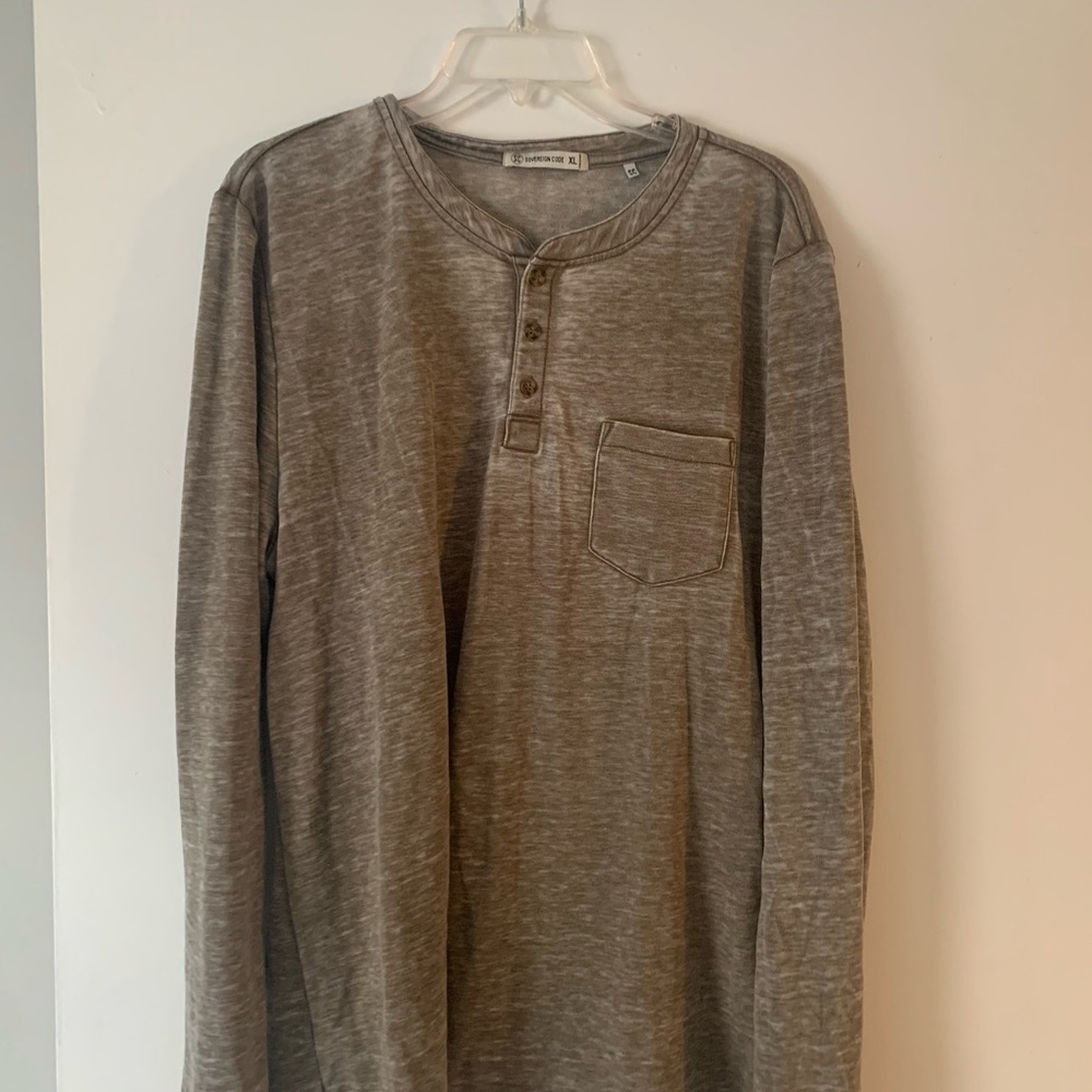 Sovereign Code Men's Brown Long Sleeve Henley